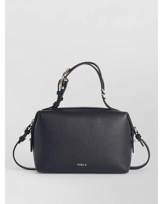 Furla Black Leather Mini Bag