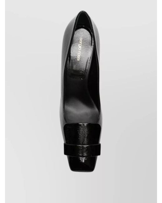 Sergio Rossi Black Leather Pumps