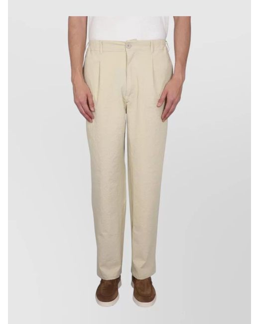 Howlin' By Morrison Natural Cotton Pants Elastic Waistband Belt Loops for men