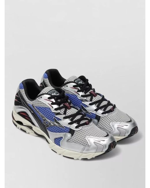 Mizuno Blue Mesh Upper Sneaker Rubber Sole Design for men