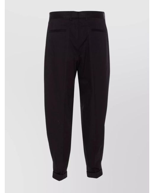 Dolce & Gabbana Blue Wide-Leg Tailored Trousers for men