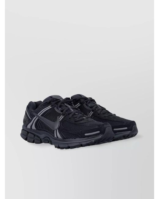 Nike Blue Mesh And Suede Sneakers With Reflective Accents
