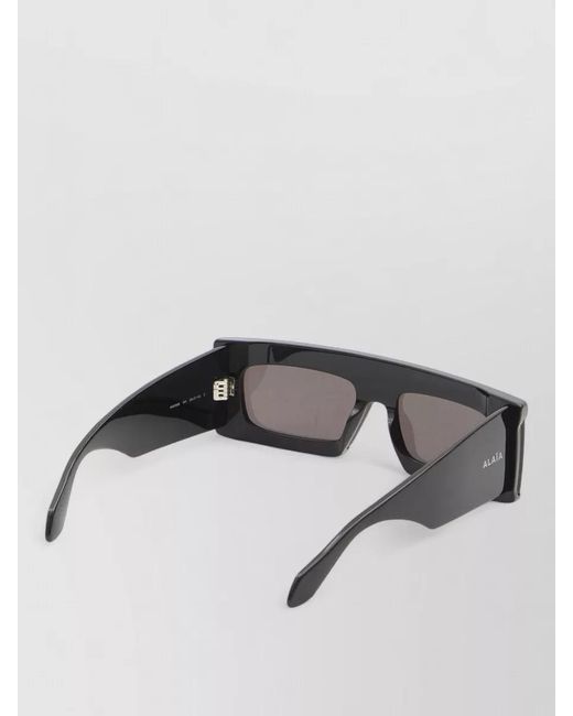 Alaïa Gray Acetate Mask Sunglasses