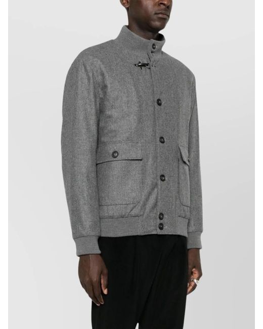 Fay Gray Wool Bomber Jacket for men