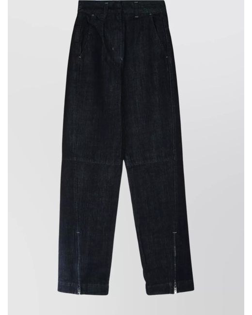 Jacquemus Blue Cargo Trousers Pockets Loops