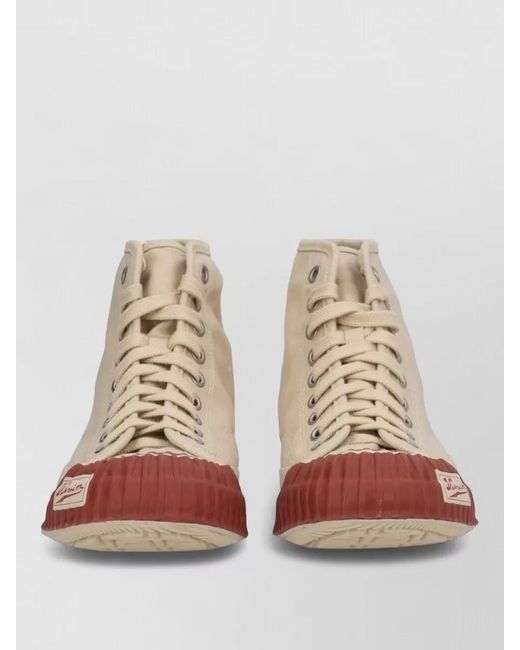 Visvim Natural Cotton High-Top Sneakers for men