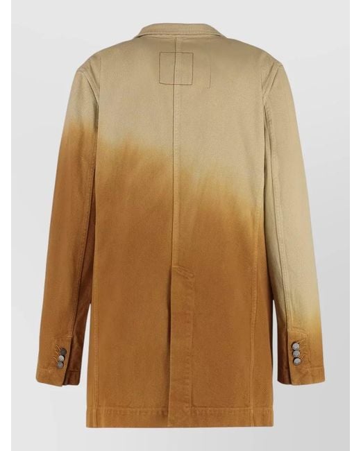 Uma Wang Natural Single Breasted Tailored Blazer Jane