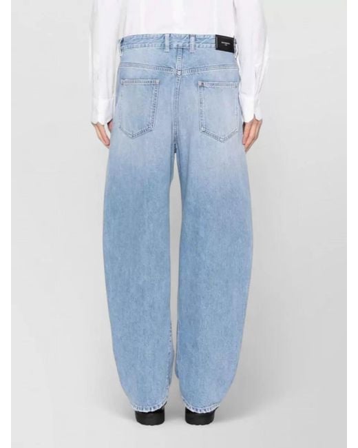 Givenchy Blue Couture Seam Trousers Contrast Stitching Design for men