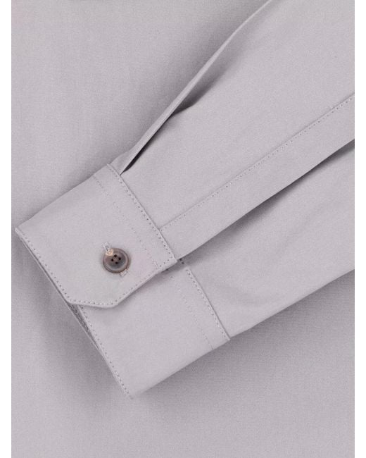 Rick Owens Gray Casual Jacket Buttoned Cuffs Front Flap Pockets for men