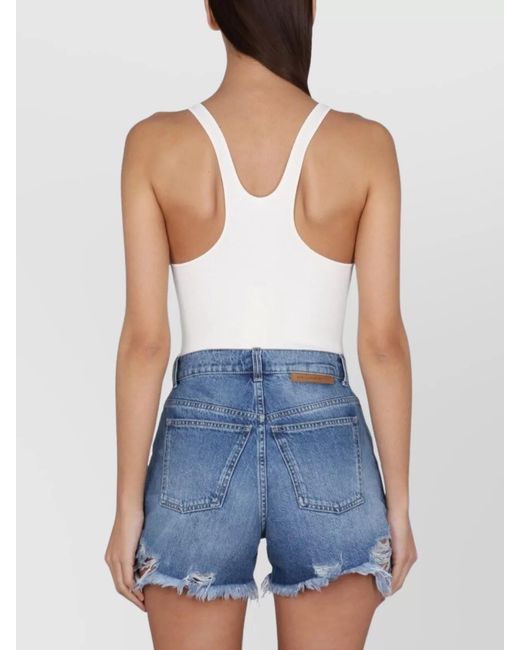 Stella McCartney Blue Compact Knit Bodysuit