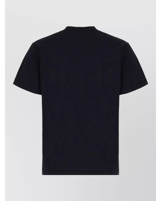 Stone Island Black Short Sleeve Crew Neck Cotton T Shirt for men