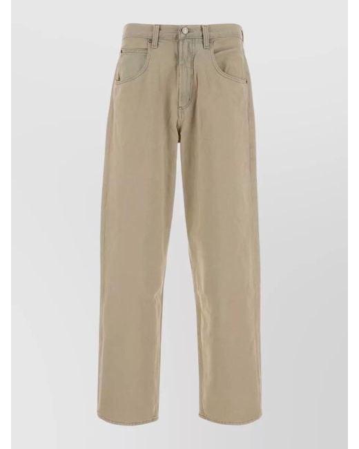 Agolde Natural Straight Leg Denim Jeans Front And Back Pockets for men