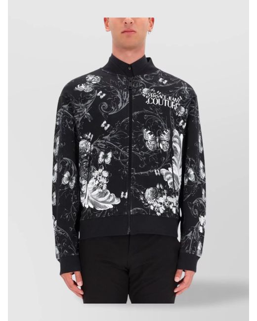 Versace Jeans Couture Black Cotton Bomber Jacket for men