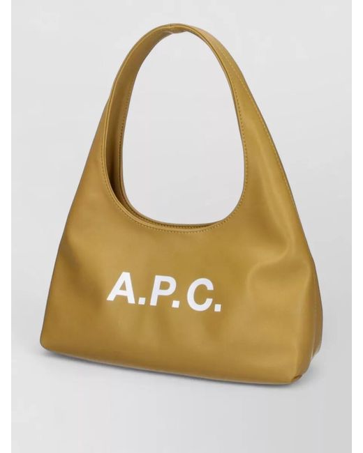 A.P.C. Metallic Shoulder Tote Bag Everyday Use Strap