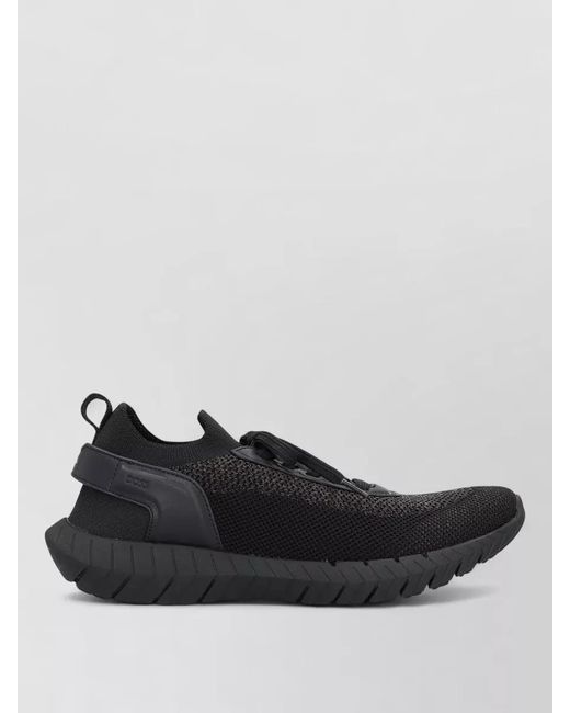 Boss Black Mesh Low-Top Sneakers for men