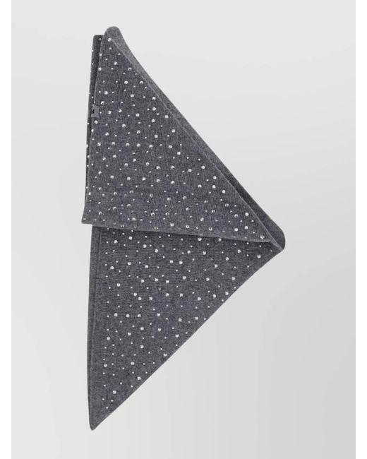 Pinko Gray Wool Scarf