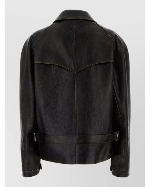 Prada Black Leather Jacket