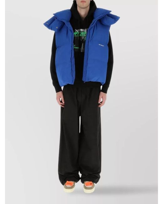 Off-White c/o Virgil Abloh Black Wide-Leg Trousers for men