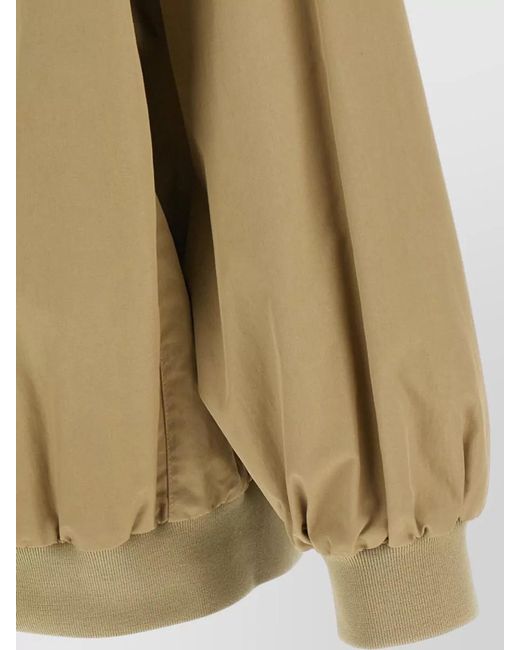 MM6 by Maison Margiela Natural Stitch Detail Jacket High Collar Buttons