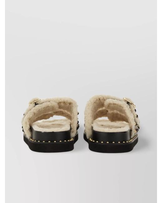 Ash Metallic Leather Sandals