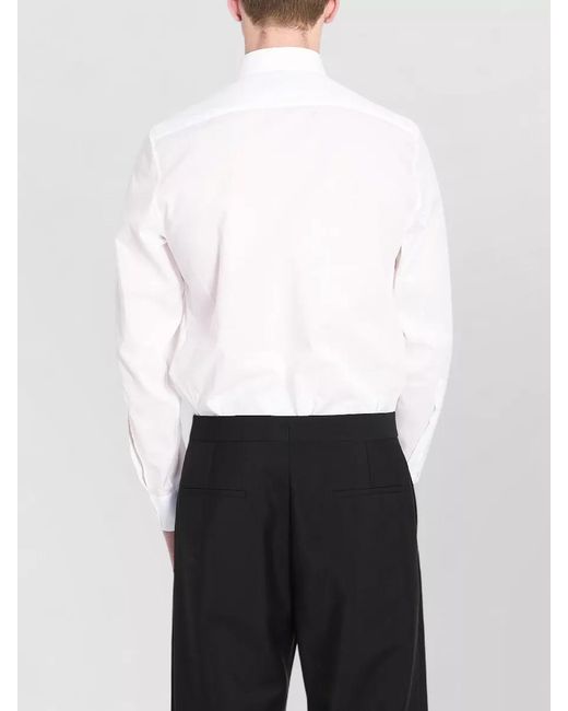 Gucci White Cotton Evening Shirt for men