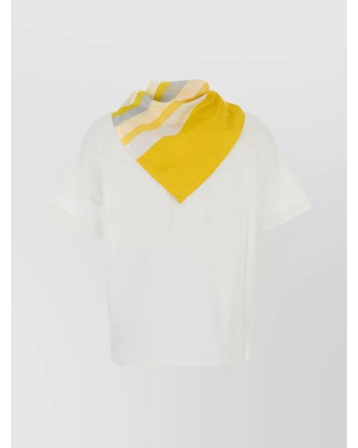 Bottega Veneta White Cotton T-Shirt