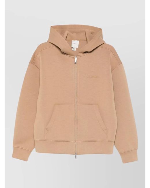 Calvin Klein Natural Cotton Hooded Sweatshirt Kangaroo Pocket Full Zip for men