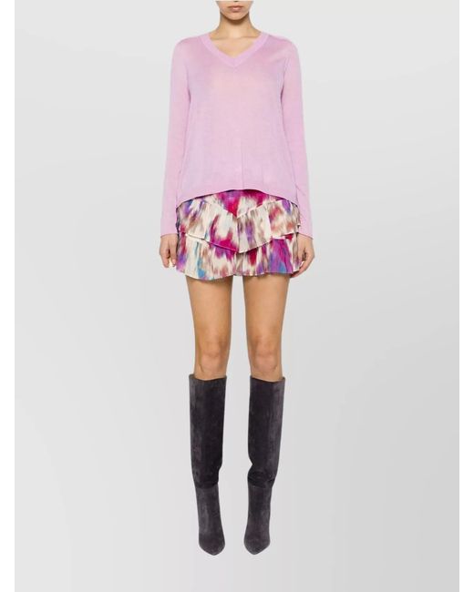 Pinko Pink Cotton Jumper