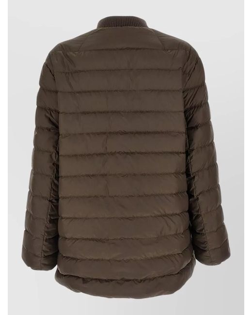 Rick Owens Brown Moncler + 'Flight Parka' Down Jacket for men