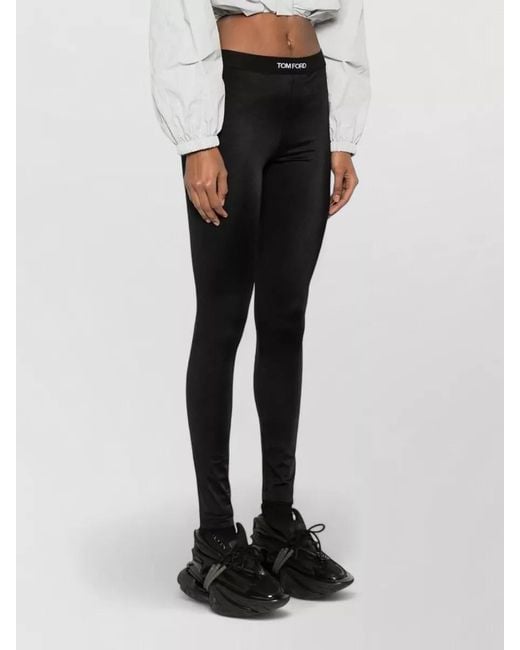 Tom Ford Black High Waist Stretch Skinny Lounge Pant