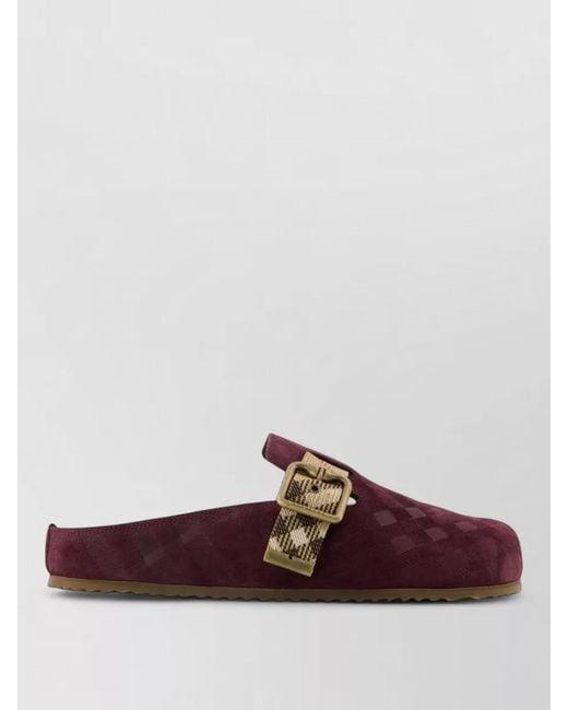 Burberry Brown Leather Mules