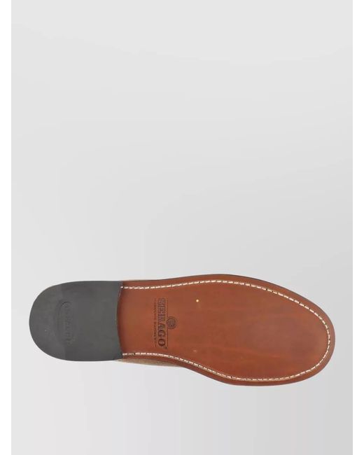 Sebago White Penny Loafer Suede Finish Stitched Rubber Sole