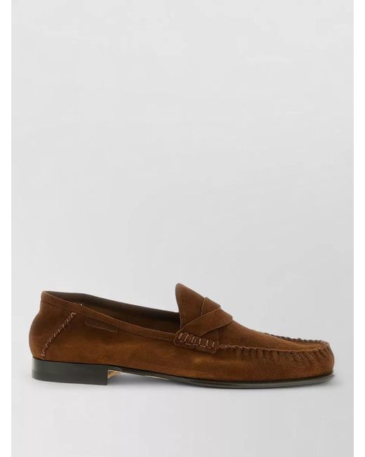 Tom Ford Brown Suede Loafers for men