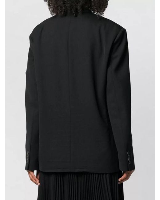 Balenciaga Black Washed Single-Breasted Viscose Blazer