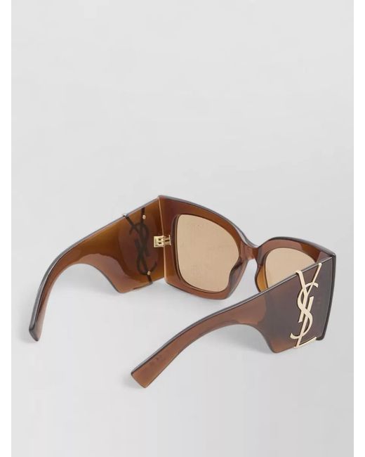 Saint Laurent Pink Sl M119 Blaze Crystal Cat Eye Sunglasses