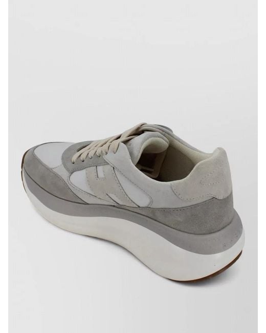 Hogan Gray H696 Sneaker Chunky Runner Platform Sole