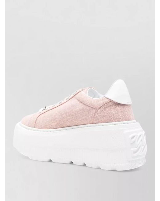 Casadei Pink Nexus Low-Top Sneakers