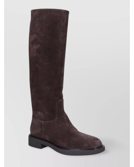 Gianvito Rossi Brown Suede Leather Ankle Boots