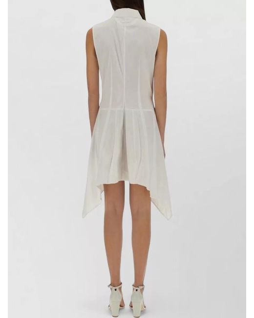 Helmut Lang White Slim-Fit Mini Dress