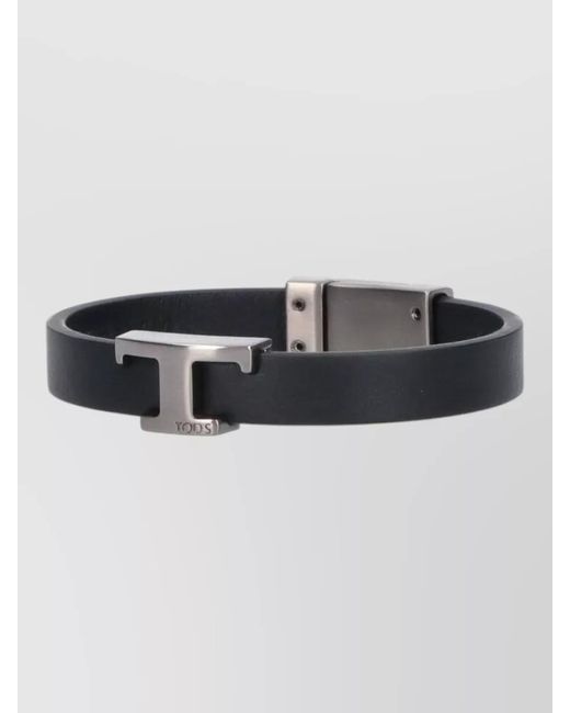 Tod's Black Bracelet Set Adjustable Fit Jewelry Piece for men