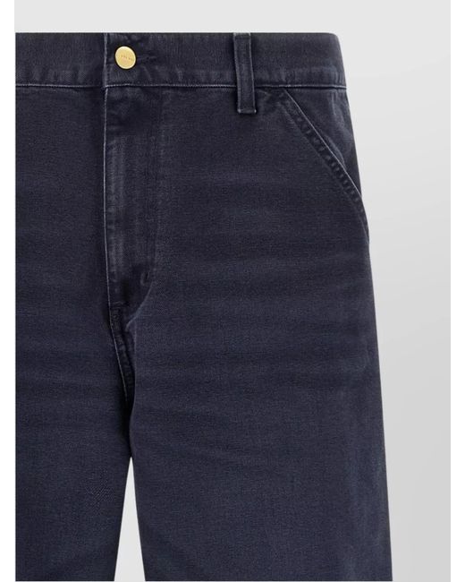 Carhartt Blue 'Trousers Straight Leg Knee Detail' for men