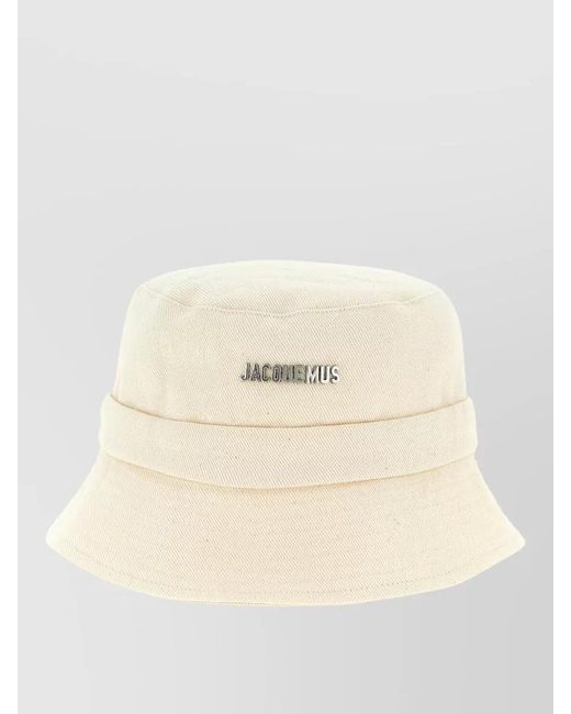 Jacquemus Natural Cotton Bucket Hat for men