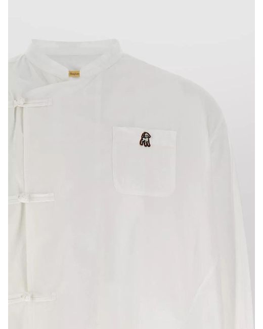 Undercover White The Shepherd Shirt Chest Pocket Embroidery for men