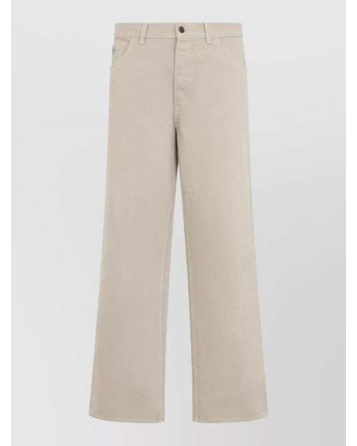 Prada Natural Relaxed Loose Fit Denim Jeans for men