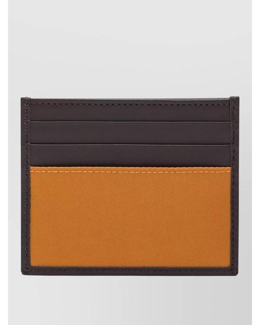 Prada Black Contrast Design Bifold Wallet And Cardholder for men