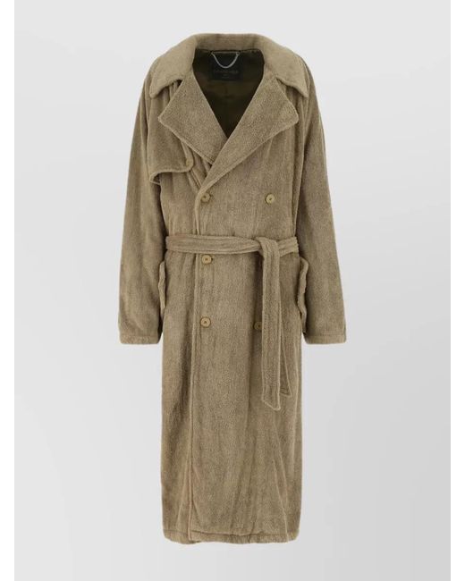 Balenciaga Natural Cotton Trench Coat