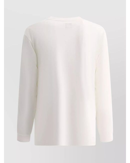 Needles White Polyester Logo T-Shirt for men