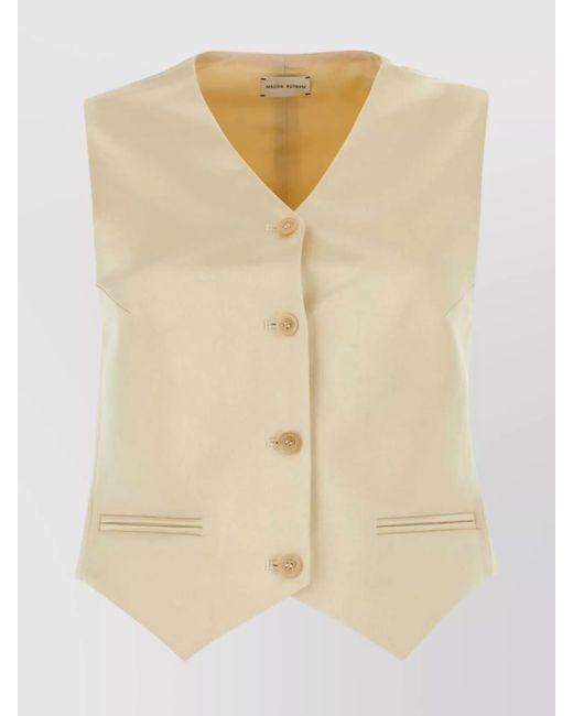 Magda Butrym Natural Cotton Blend Vest
