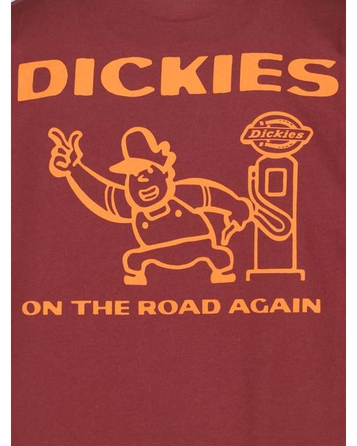 Dickies Red Short-Sleeve T-Shirt for men