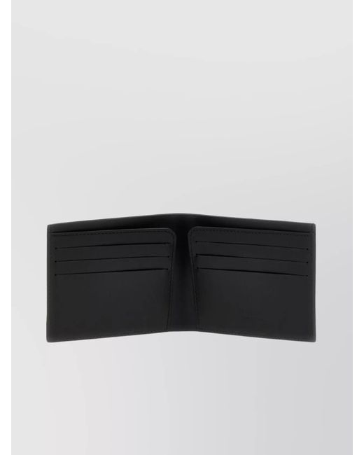 Jil Sander Black "Folded" Bi-Fold Wallet Design for men